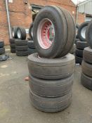 (4)Goodyear Fuelmax THL tyres & (4) Sudrad Steel Wheels Sprayed Red