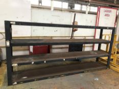 Heavy duty industrial shelving unit