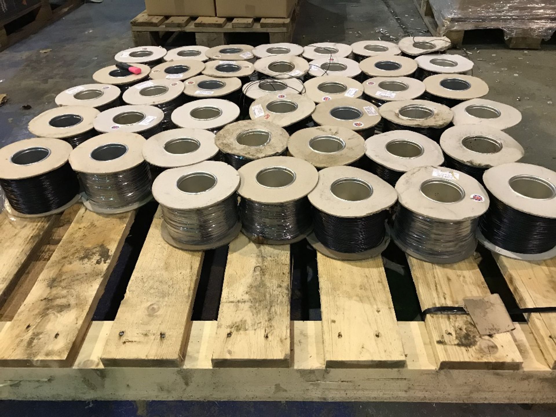 Approximately (40) Spools of Electrical Cable to include