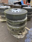 (4) Goodyear Marathon LHT tyres & (4) Accuride Steel Wheels