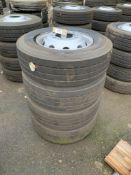 (4) Goodyear Regional RHT2 tyres & (4) Sudrad Steel Wheels