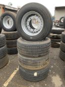 (4) Michelin X-Multi tyres & (4) KPZ Steel Wheels