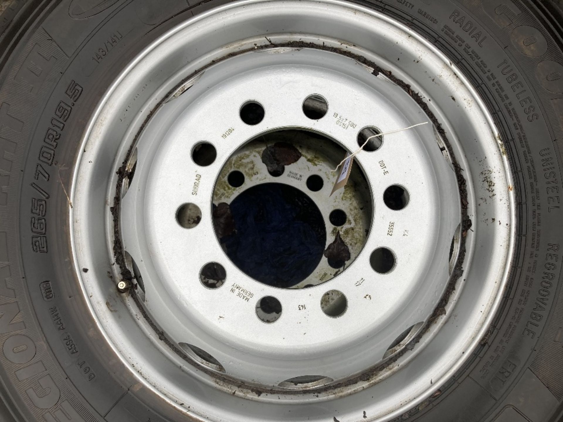 (2) Goodyear Regional RHT 2 tyres & (2) Sudrad Steel Wheels - Image 5 of 5