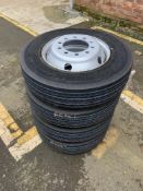 (4)Continental HTR2 tyres & (4) Jantsa Steel Wheels