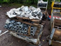 (3) Pallets of steel fabricated components