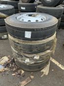 (4) Goodyear Marathon LHT tyres & (4) Accuride Steel Wheels