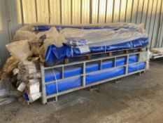 (1) Steel Stillages containing New and Used Curtains