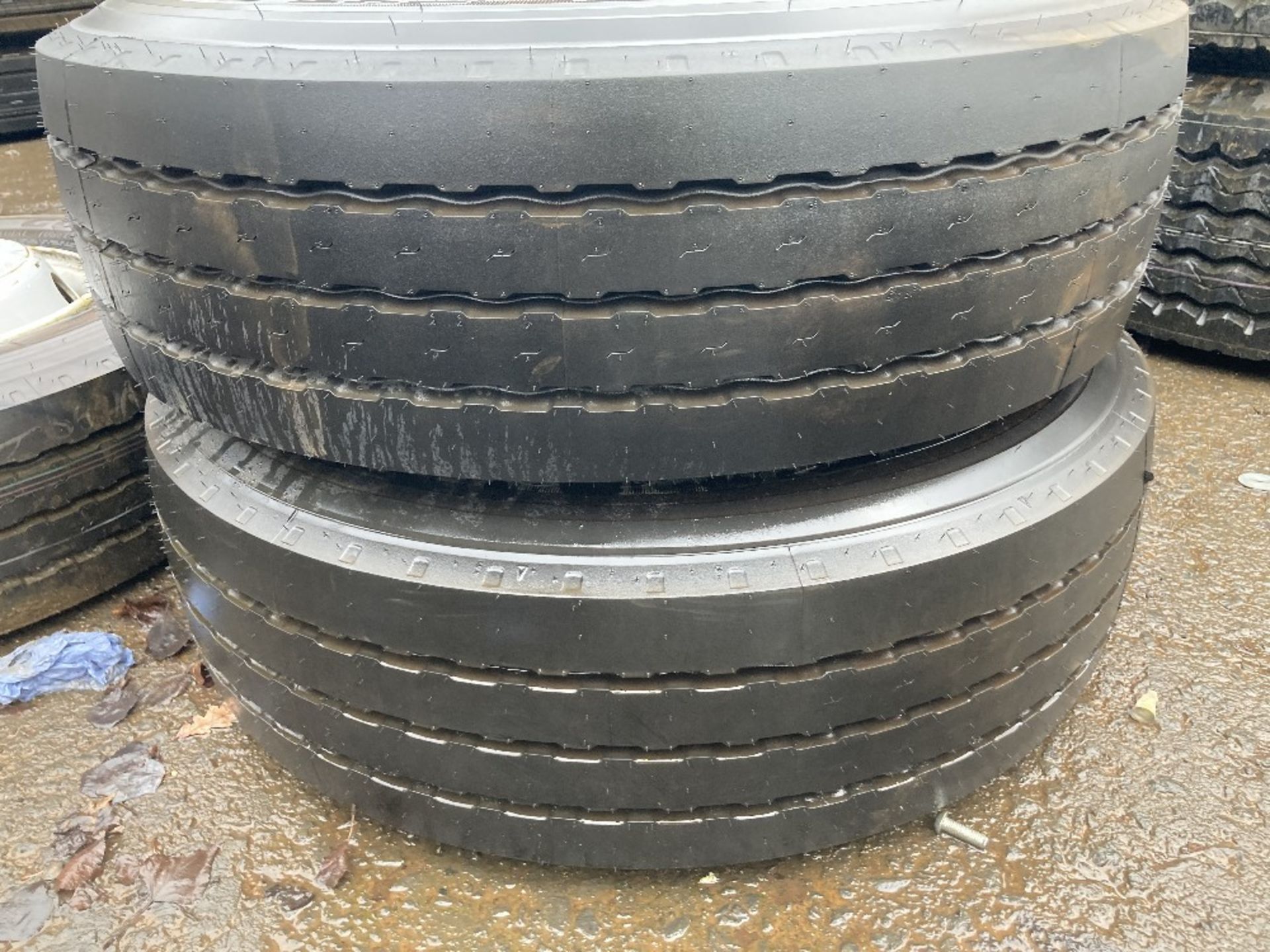 (2) Goodyear Regional RHT 2 tyres & (2) Sudrad Steel Wheels - Image 2 of 5