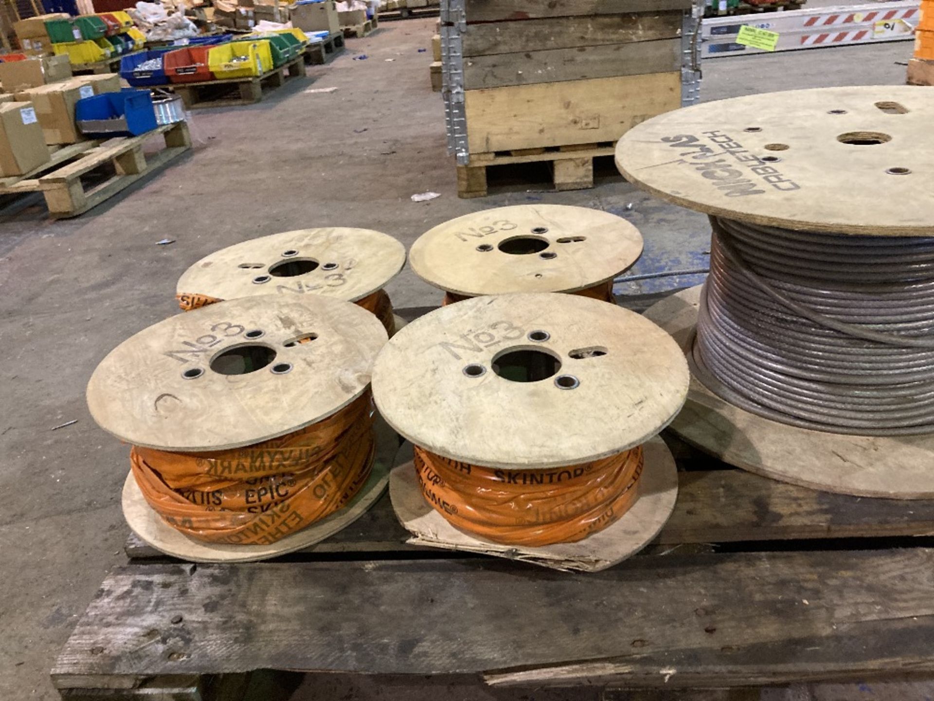 (5) Spools of Various Thickness and Length Electrical Cable - Image 2 of 3