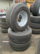 (3) Goodyear Fuelmax THL tyres & (3) Sudrad Steel Wheels