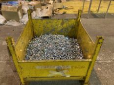Steel Stillage Containing Large Quantity of Various Sized Nuts, Bolts, Washers, Collars Etc