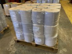 (36) 2 Ply Blue Paper Rolls 28cm x 1000 sheets