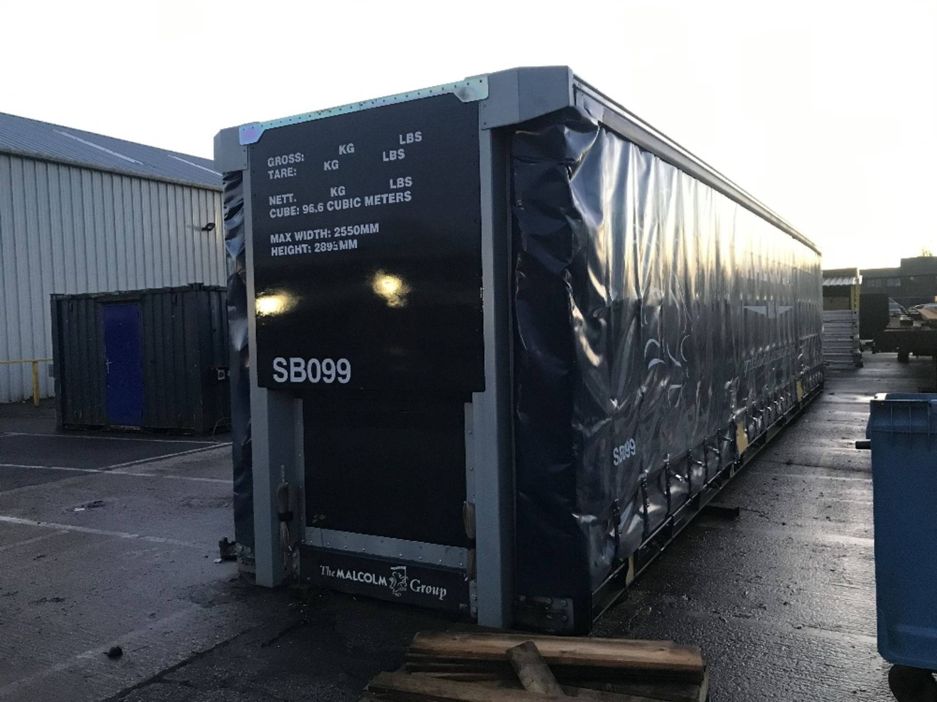 13.7M Rail Mountable Curtainside intermodal swap body - Image 3 of 8