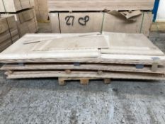 (2) Mixed pallets of Birch Plywood Cut to Various Sizes