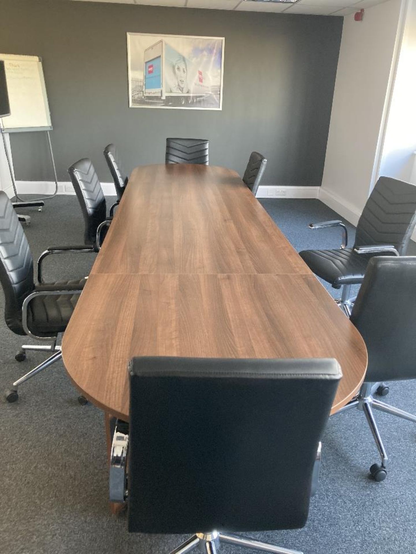Large Boardroom Table & (7) Chairs - Image 2 of 4