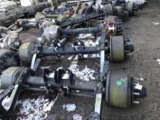 (4) Various Damaged Axles to include