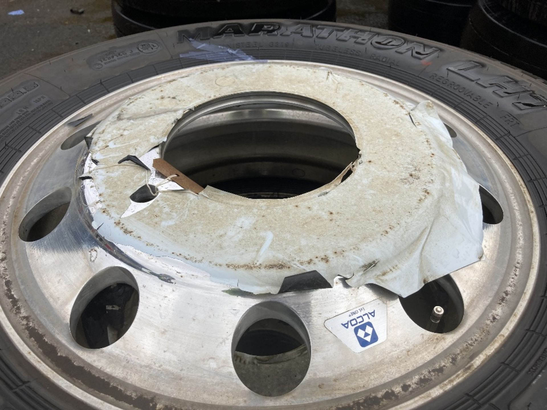 (4)Goodyear Marathon LHT tyres & (4) Alcoa LVL One Highly Polished Alumnium Wheels - Image 5 of 5