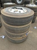 (4)Goodyear Marathon LHT tyres & (4) Alcoa LVL One Highly Polished Alumnium Wheels