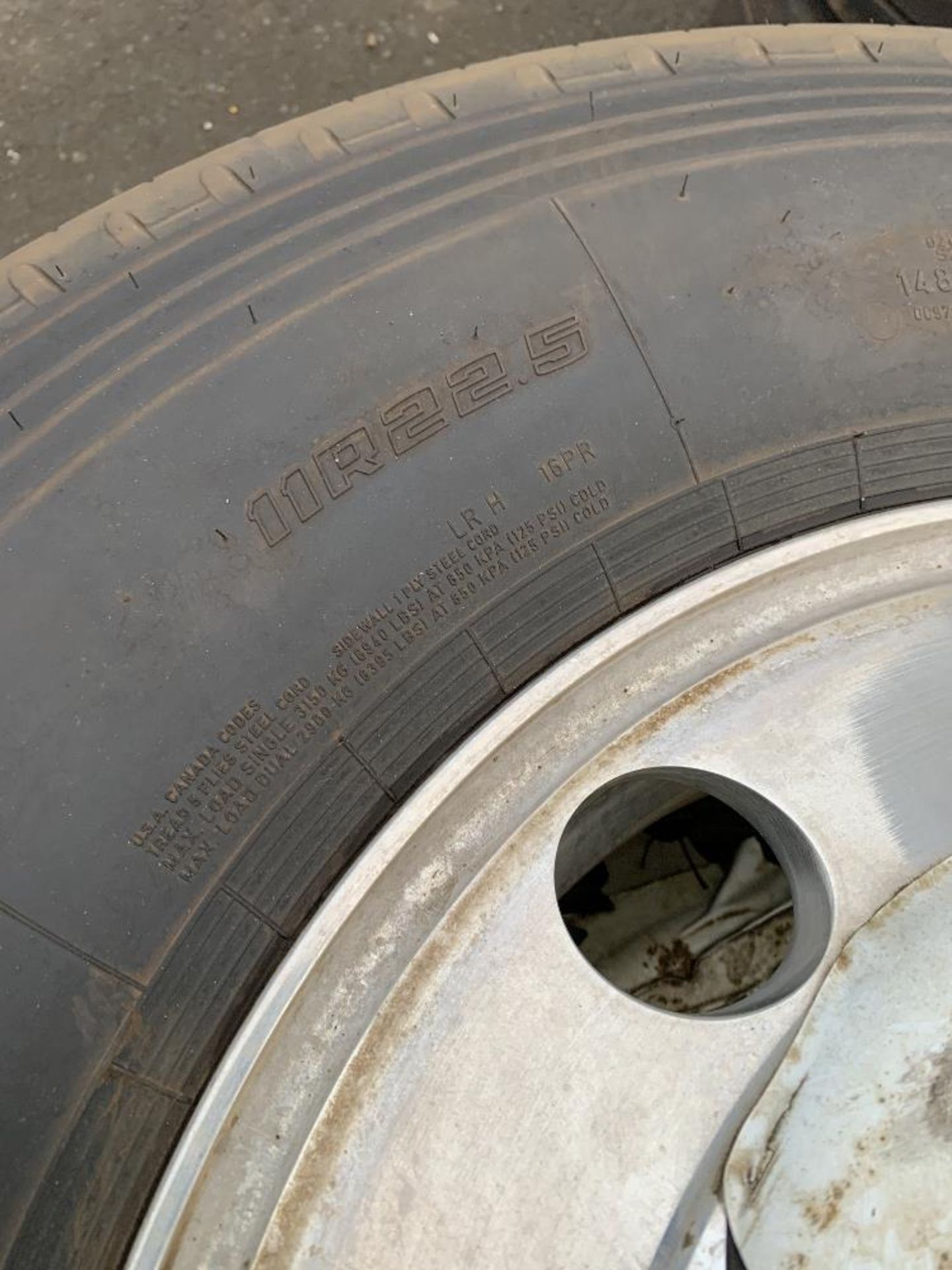 (4)Goodyear Marathon LHT tyres & (4) Alcoa LVL One Highly Polished Alumnium Wheels - Image 2 of 5