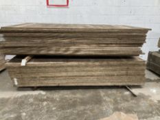 Large quantity of 2500mm x 1250mm x 28mm plywood