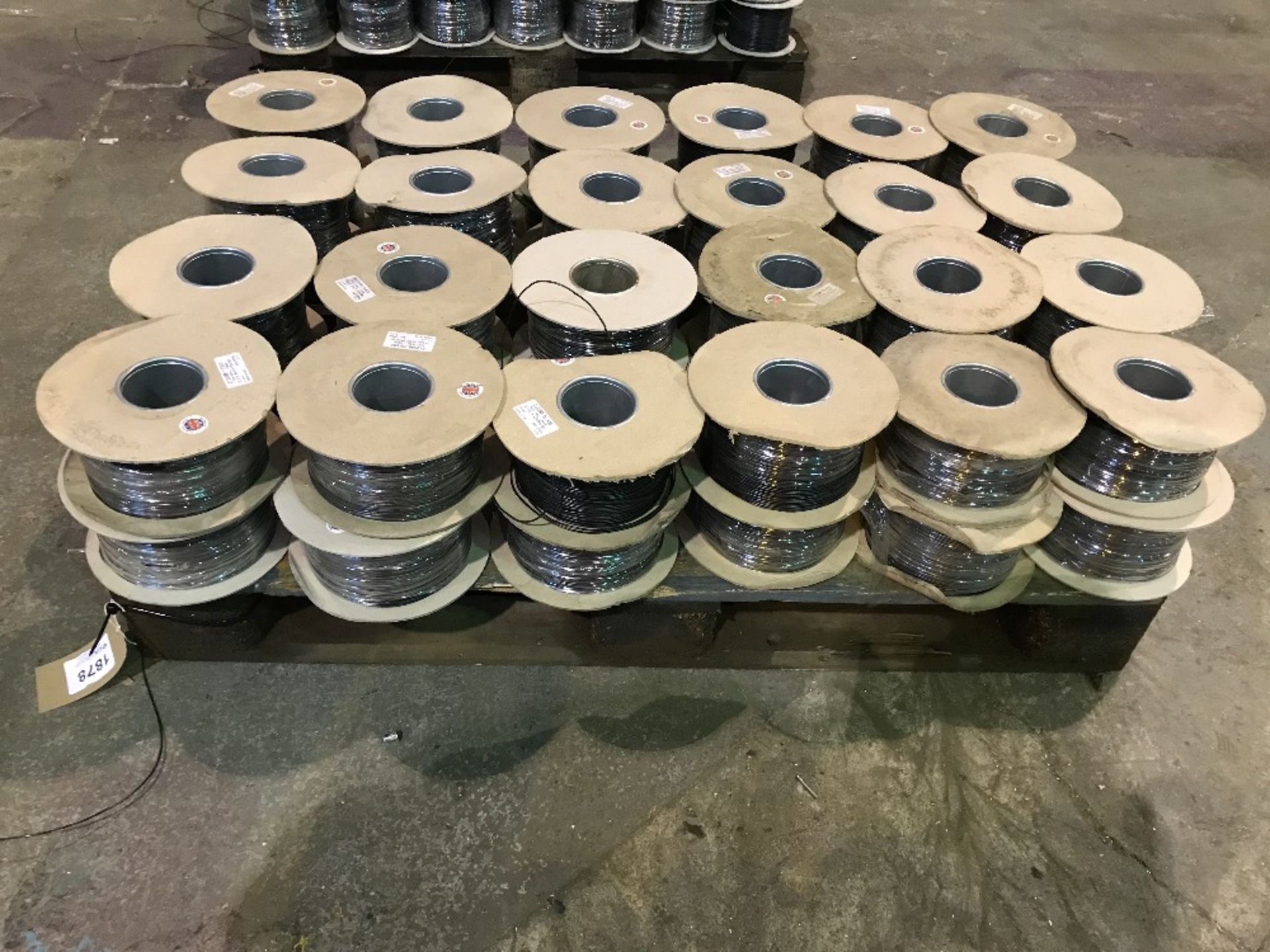 Approximately (48) Spools of 500 Metre Various Size and Colour S1209B Thin Wall Electrical Cable