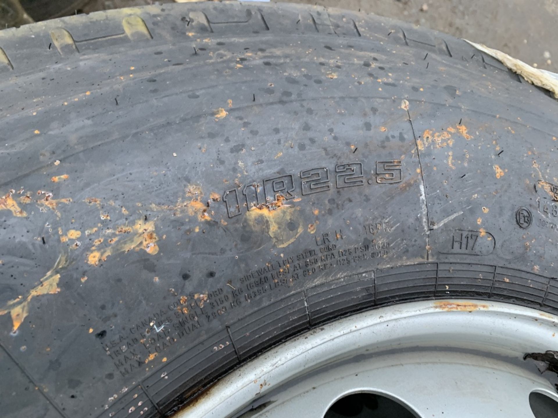 (4) Goodyear Marathon LHT tyres & (4) Accuride Steel Wheels - Image 3 of 4