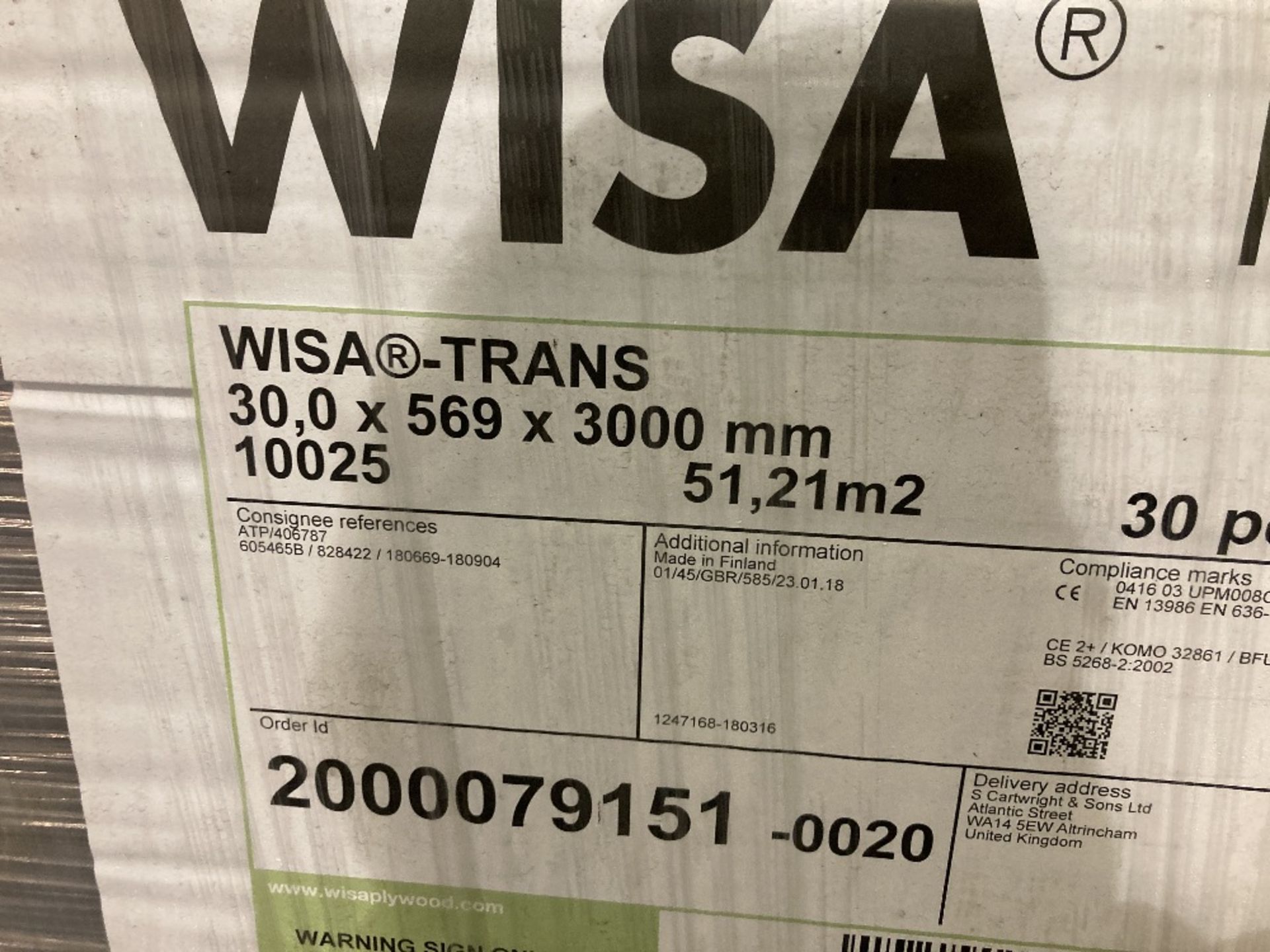 (2) Packs of Wisa-Trans Plywood - Image 4 of 4