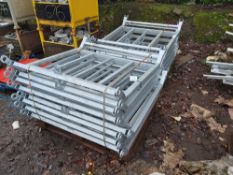 (2) Pallets of steel fabricated wheel baskets