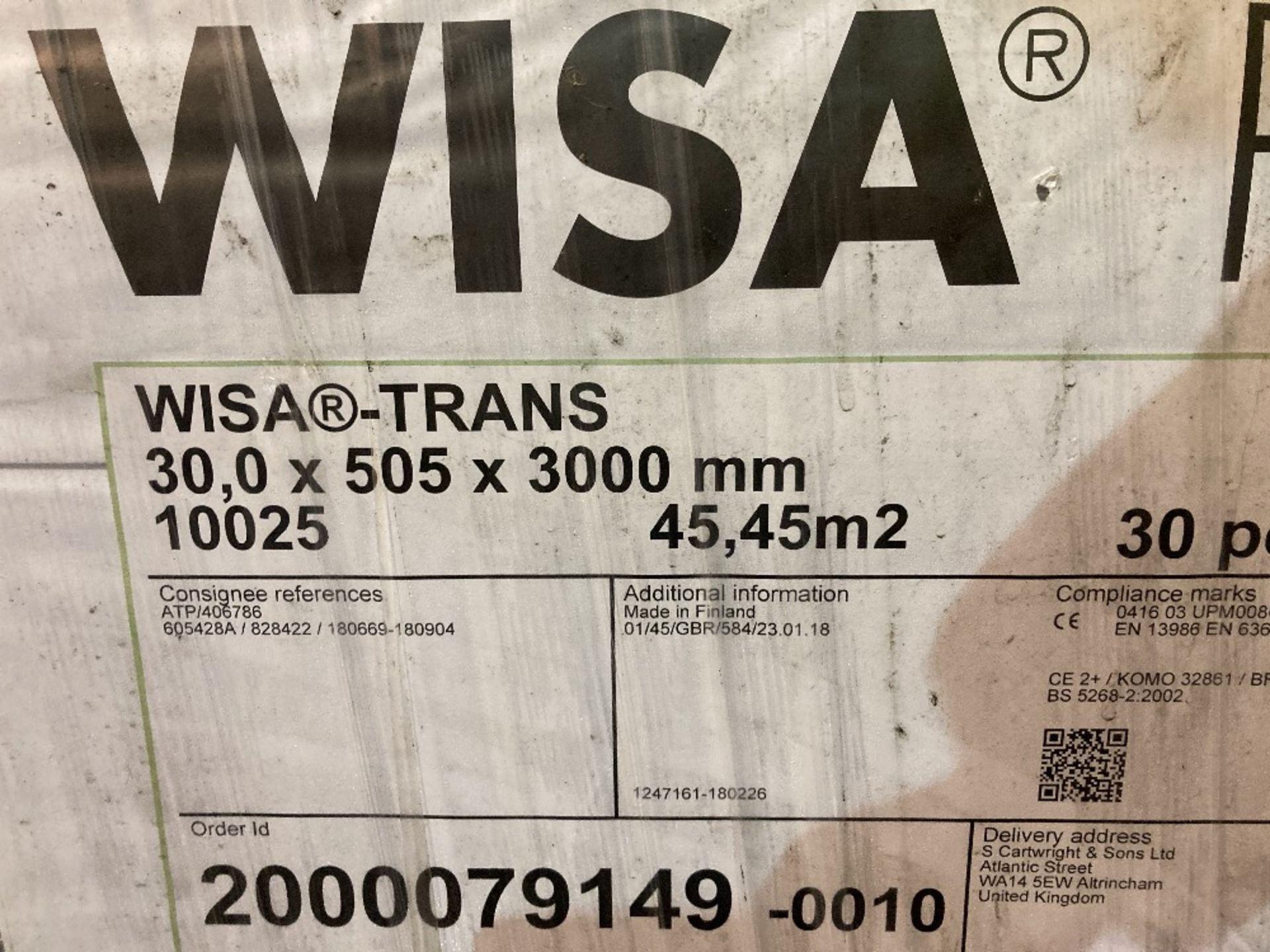 (1) Pack of Wisa-Trans Plywood - Image 4 of 4