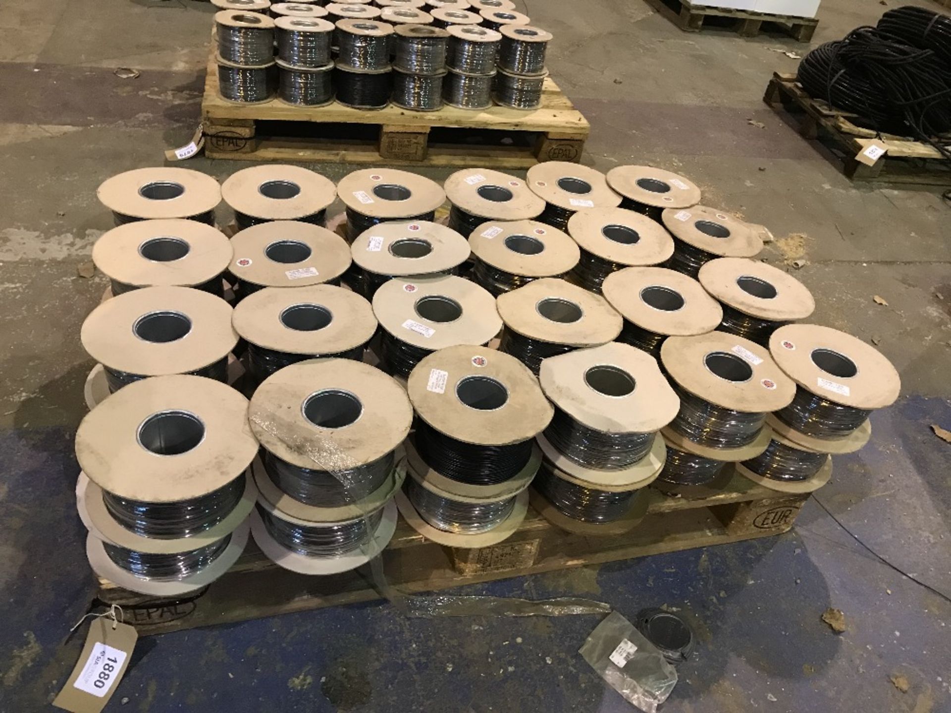 Approximately (48) Spools of 500 Metre Various Size and Colour S1209B Thin Wall Electrical Cable