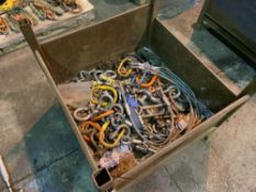 Stillage Containing Various Shackles, Lifting Eyes & Wire Rope Slings