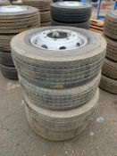 (4) Michelin XTE2 tyres & (4) Sudrad Steel Wheels