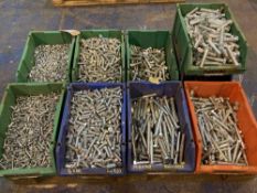 Quantity of Various Sized Nuts, Bolts, Screws, Washers Etc