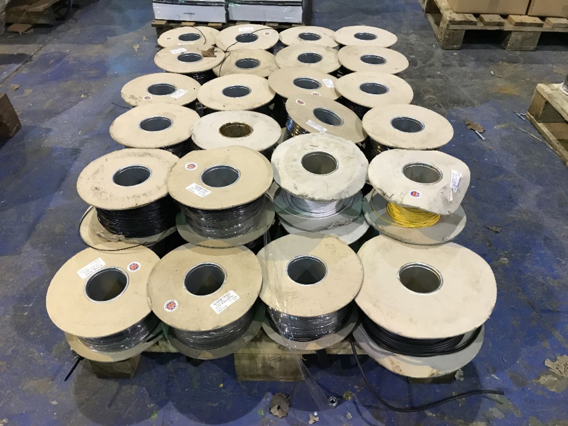 Approximately (44) Spools of 500 Metre Various Size and Colour S1209B Thin Wall Electrical Cable - Image 2 of 3