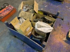 Stillage containing large quantity of Fixings to include