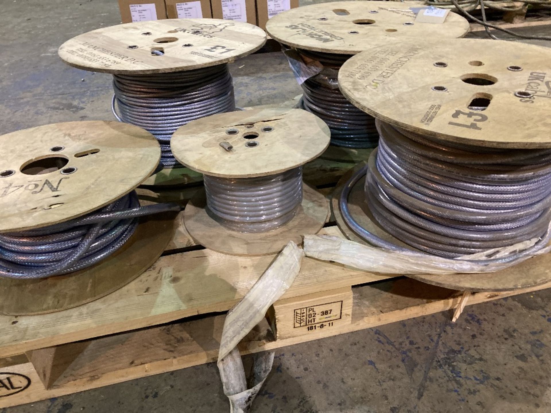 (5) Spools of Various Thickness and Length Electrical Cable - Image 2 of 2