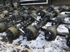 (4) BPW Damaged Axles to include