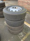 (4) Goodyear Regional RHT2 tyres & (4) Sudrad Steel Wheels