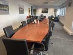 Large Boardroom Table & (20) Chairs