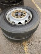 (2) Goodyear Regional RHT 2 tyres & (2) HL1 Steel Wheels