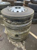 (4) Goodyear Marathon LHT tyres & (4) Accuride Steel Wheels