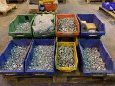 Quantity of Various Sized Nuts, Bolts, Collars Etc