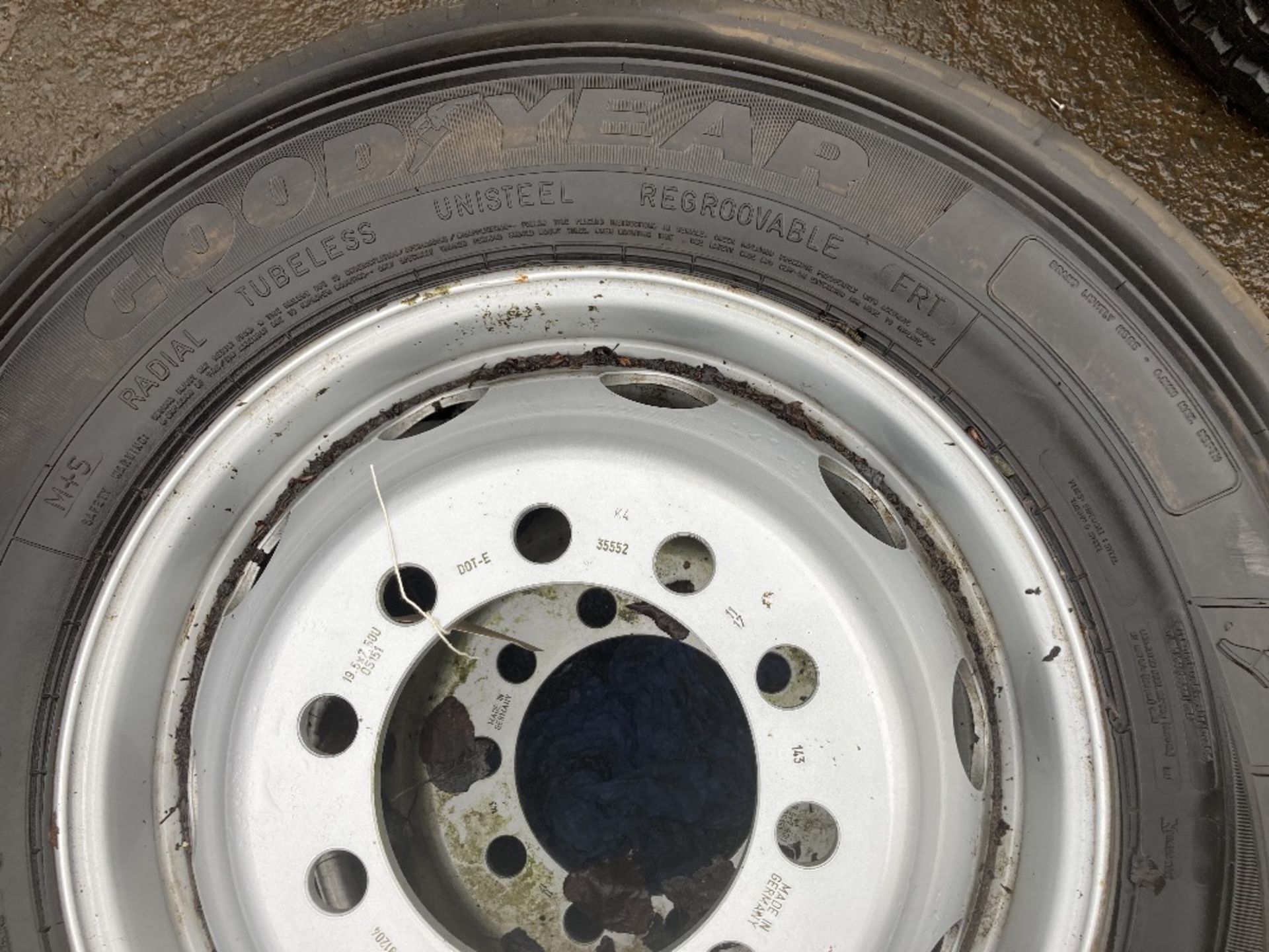 (2) Goodyear Regional RHT 2 tyres & (2) Sudrad Steel Wheels - Image 3 of 5