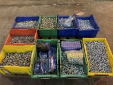 Quantity of Various Sized Nuts and Bolts