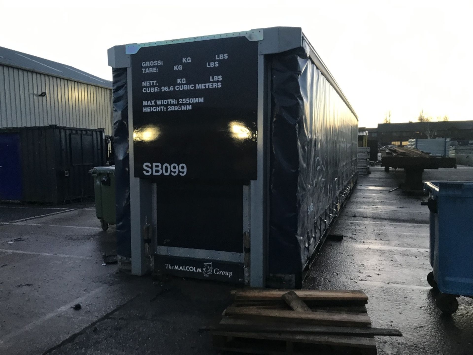 13.7M Rail Mountable Curtainside intermodal swap body - Image 2 of 8