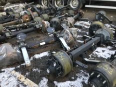 (4) Various Damaged Axles to include