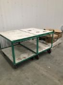 2 x Mobile Stock Trolleys