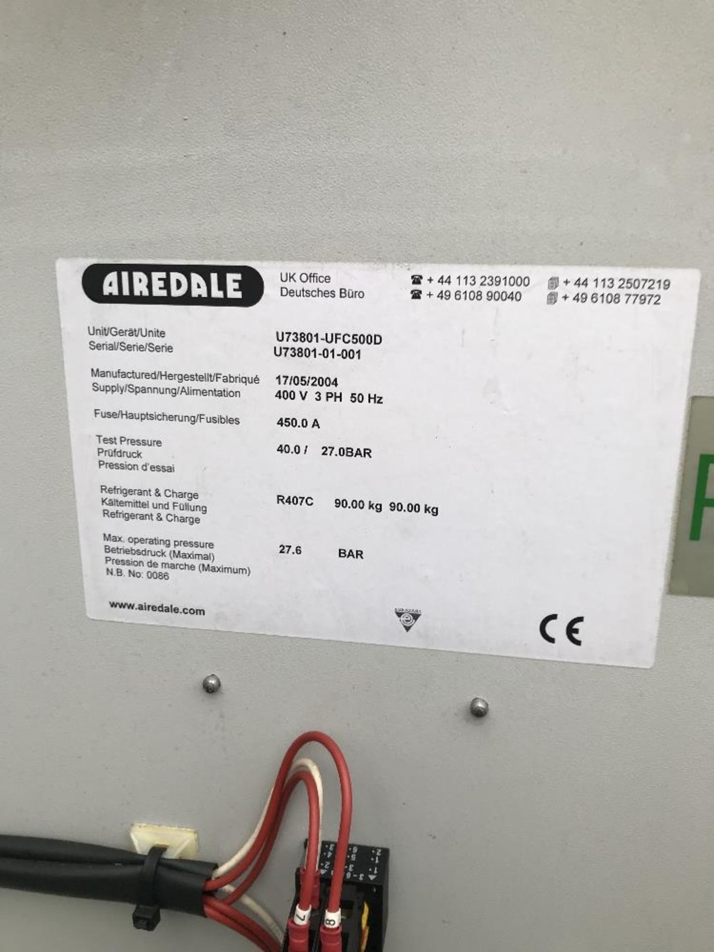 Airedale Ultima multifan chiller unit - Image 10 of 17