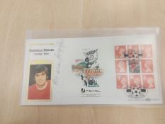 Collection of various football memorabilia, stamps and cigarette cards