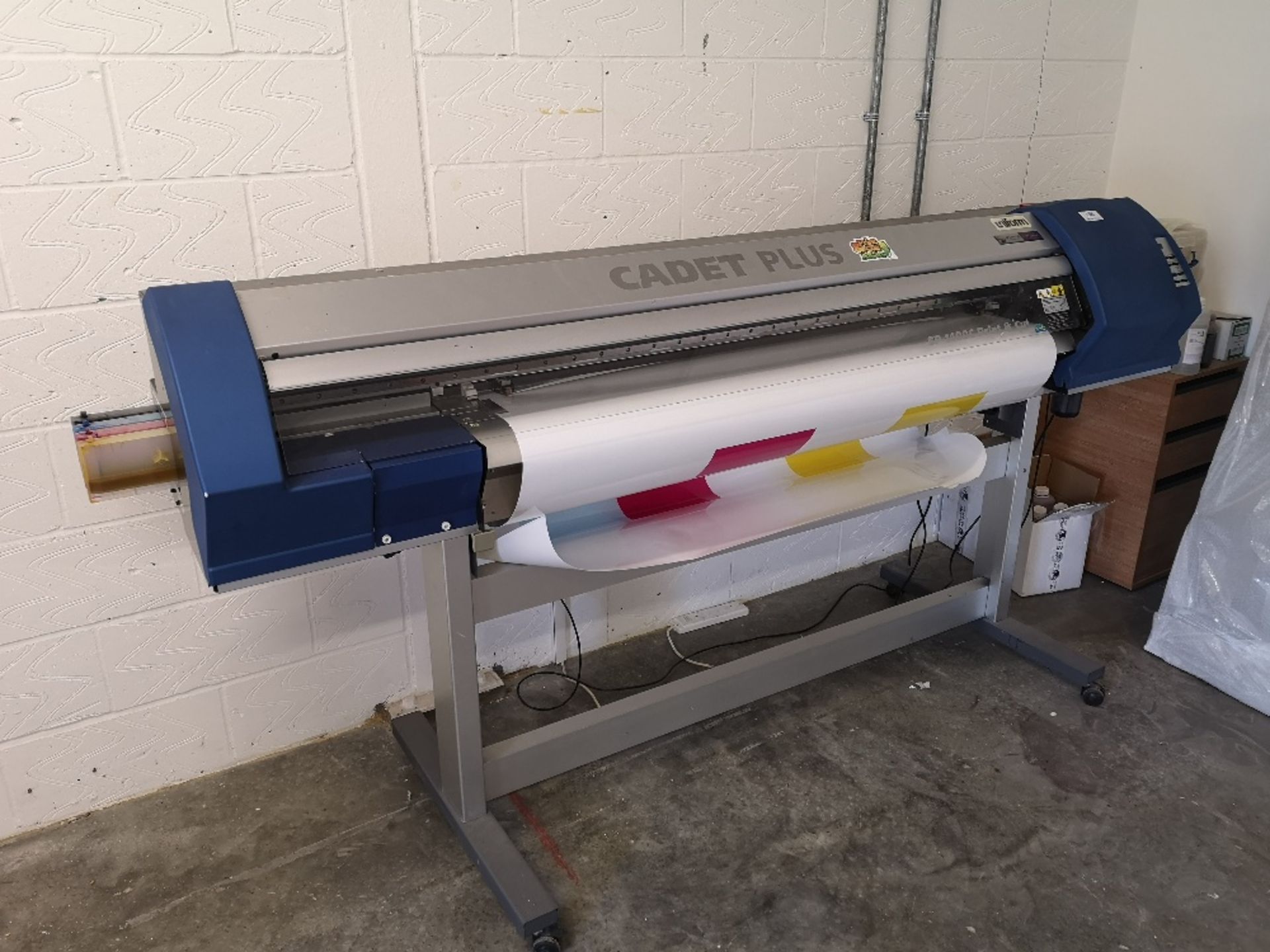 Uniform Cadet Plus SP1400 Print & Cut roll fed four-colour printing machine - Image 2 of 6